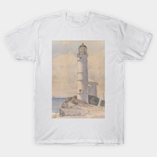 Lighthouse, Isle of Shoals by Childe Hassam T-Shirt